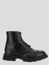 Punk Calfskin Worker Boots Black - ALEXANDER MCQUEEN - BALAAN 5