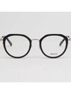 Glasses frame BY5067H 005 round Soltex black horn rim - BALLY - BALAAN 3