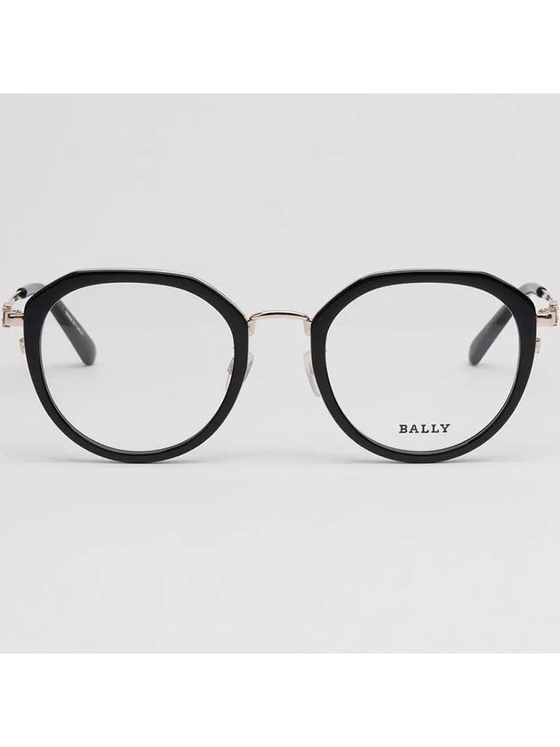 Glasses frame BY5067H 005 round Soltex black horn rim - BALLY - BALAAN 3