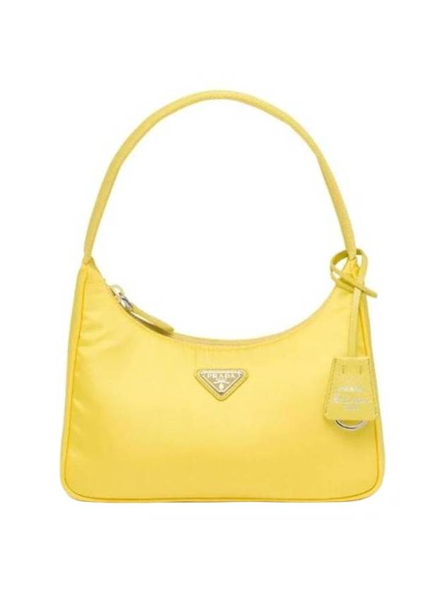 Re-Edition 2000 Re-Nylon Mini Shoulder Bag Citron Green - PRADA - BALAAN 1