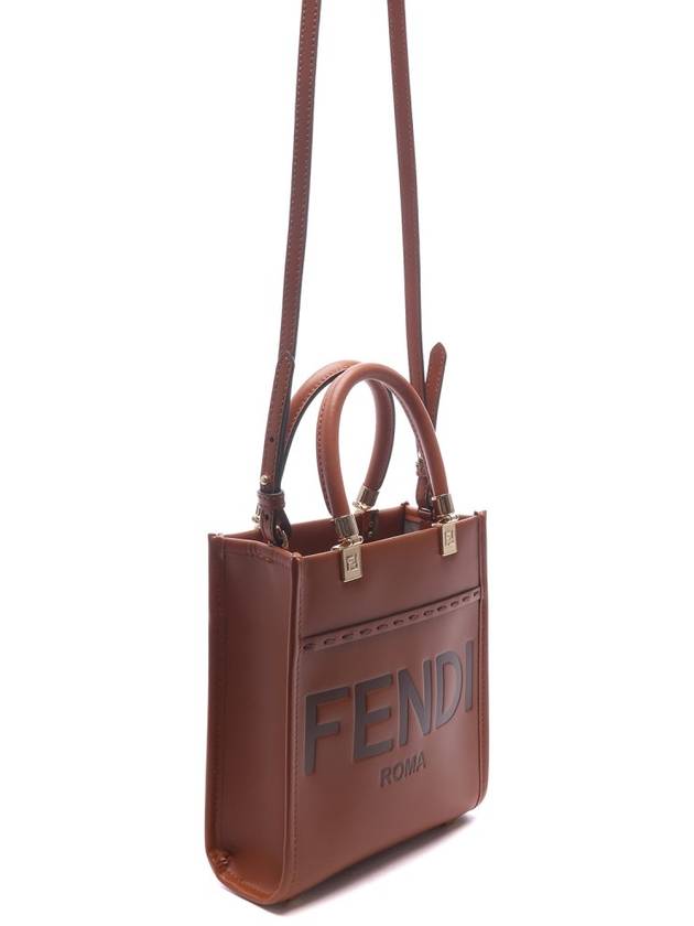 Soft Leather Mini Bag Brown - FENDI - BALAAN 4