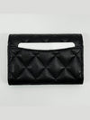 Gold logo classic caviar card wallet black - CHANEL - BALAAN 6