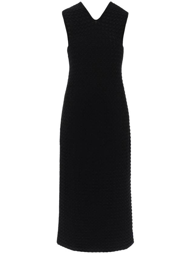 24 ss midi dress in OPENWORK knit J02CT0307 J15396 001 B0230978349 - JIL SANDER - BALAAN 2