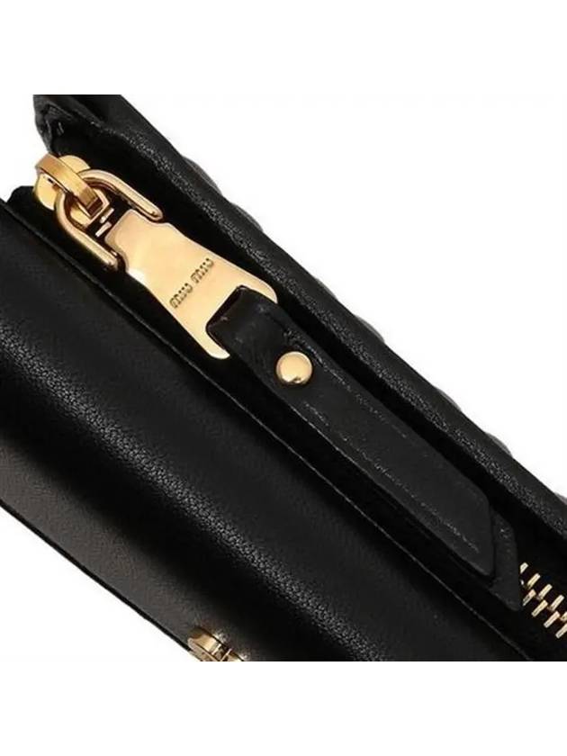 Materasse Nappa Leather Half Wallet Black - MIU MIU - BALAAN 8