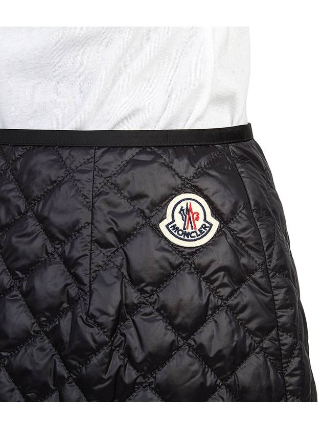 Padded Mini A-Line Skirt Black - MONCLER - BALAAN 10