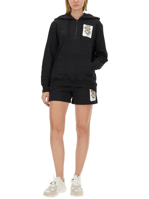 SWEATSHIRT WITH LOGO PRINT - MOSCHINO - BALAAN 2