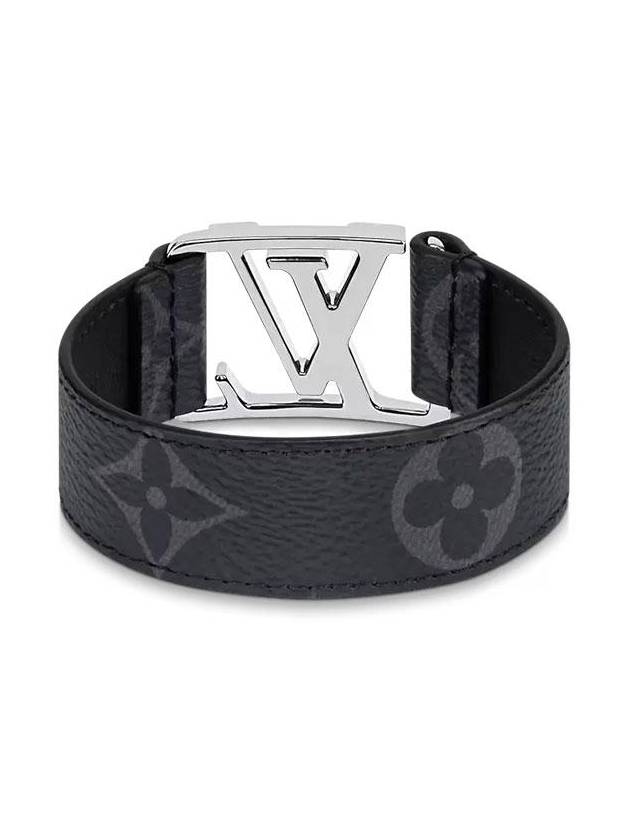 Men's Hockenheim Bracelet Silver Black - LOUIS VUITTON - BALAAN 4