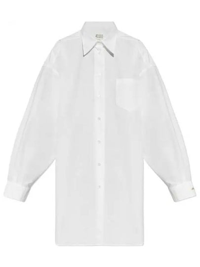 Oversized Long Sleeve Shirt Optical White - MAISON MARGIELA - BALAAN 2