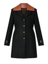 leather insert A-line coat 1AB78A - LOUIS VUITTON - BALAAN 2