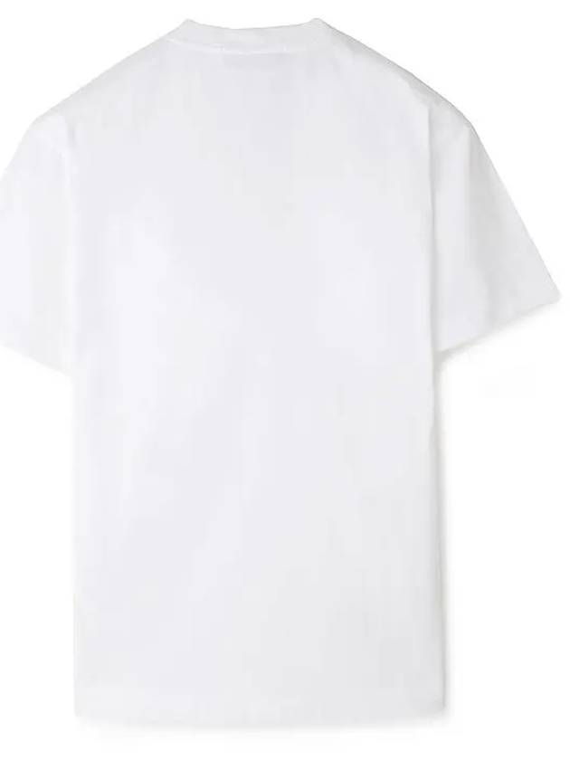 Logo Patch Short Sleeve T-Shirt White - STONE ISLAND - BALAAN 3