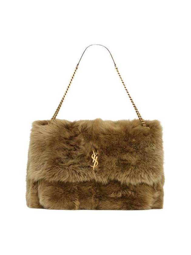 Niki Oversized Shearling Shoulder Bag Rouan - SAINT LAURENT - BALAAN 1