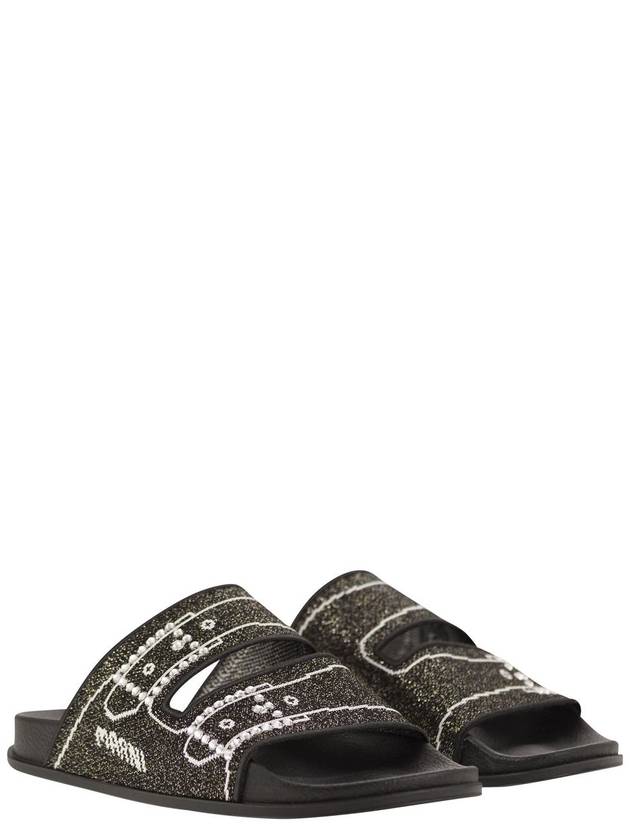 Mule Slippers SAMS016802 P6393 00N99 BLACK - MARNI - BALAAN 5