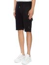 Light Fleece Utility Shorts Black - CP COMPANY - BALAAN 4