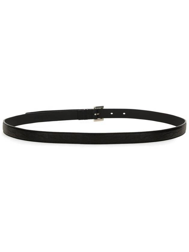 Saint Laurent Cassandre Belt Thin - SAINT LAURENT - BALAAN 3