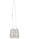 Mina 16 Vienne Wave Lux Calfskin Tote Bag White - ALAIA - BALAAN 8