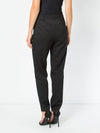 noir satin stripe trousers - LANVIN - BALAAN 4