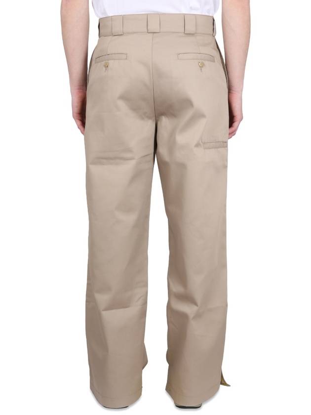 Reversed Waistband Chino Straight Pants Beige - PALM ANGELS - BALAAN 5