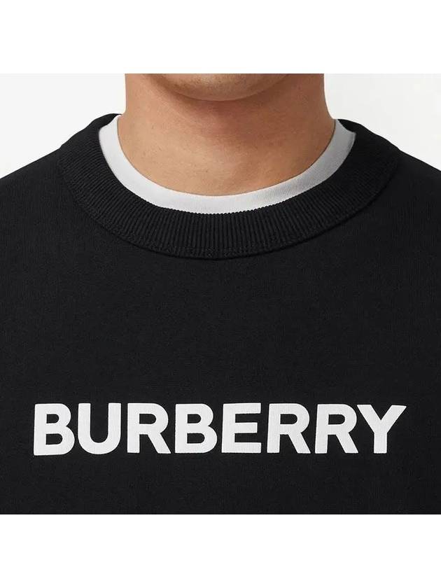 Front Logo Print Sweatshirt Black - BURBERRY - BALAAN 7