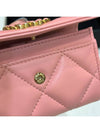 Wallet New Logo CC Lambskin Nineteen 19 Coral Pink - CHANEL - BALAAN 8