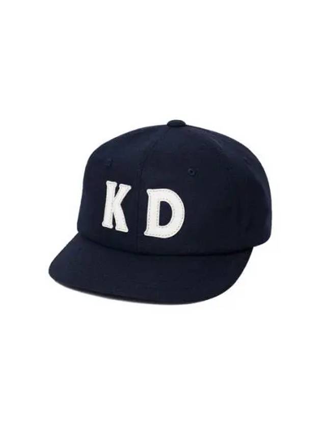 KODAK Apparel Wool Vintage Flat Brim Cap NAVY - KODO - BALAAN 1