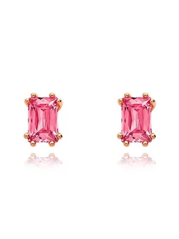 Chroma Stilla Gushon Cat Stud Earrings Rose Gold Pink - SWAROVSKI - BALAAN 2