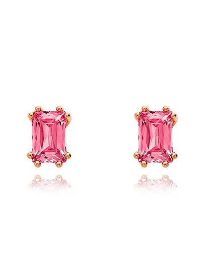 Chroma Stilla Gushon Cat Stud Earrings Rose Gold Pink - SWAROVSKI - BALAAN 2