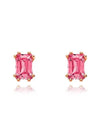 Chroma Stilla Gushon Cat Stud Earrings Rose Gold Pink - SWAROVSKI - BALAAN 3