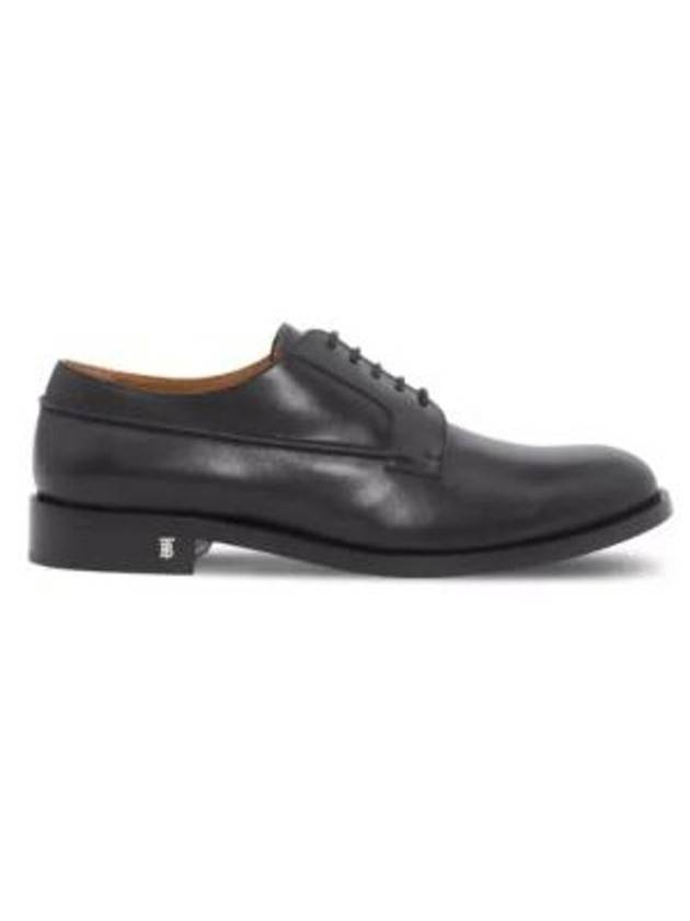 Monogram Motif Leather Loafers Black - BURBERRY - BALAAN.