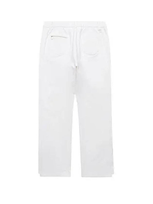 Fall synthetic white brushed bootcut 94 pants 5003LXWNWHITE - BLACK&WHITE - BALAAN 2