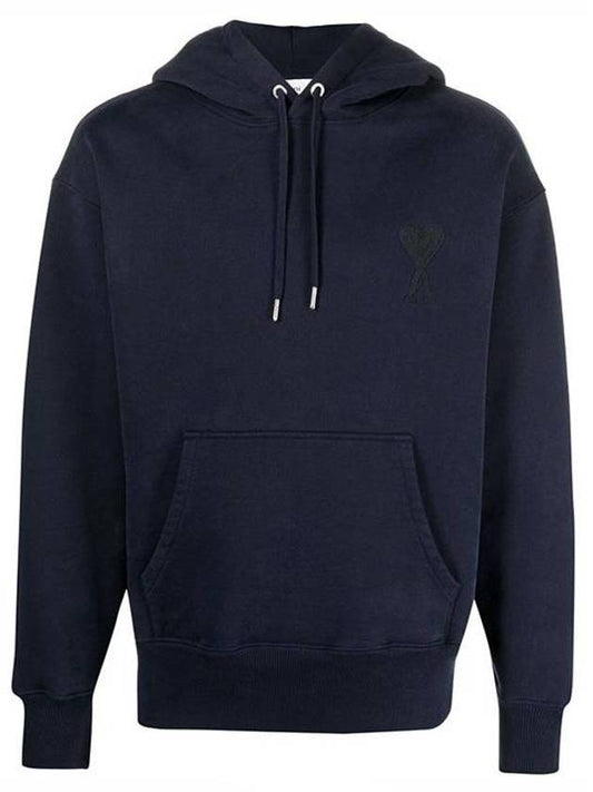 heart logo hood navy - AMI - BALAAN.