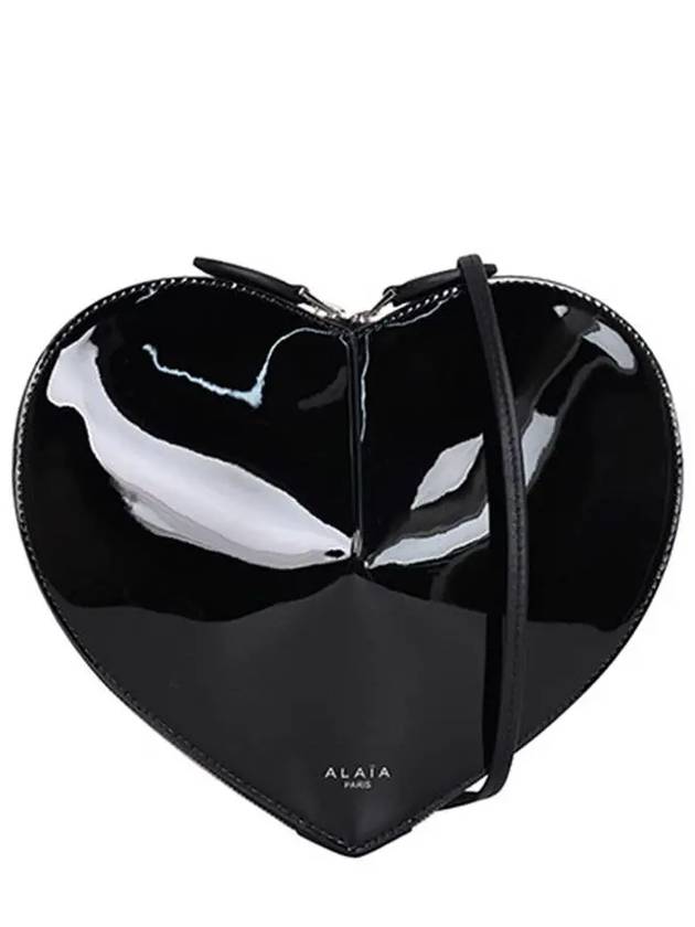 Heart Calfskin Cross Bag Black - ALAIA - BALAAN 2