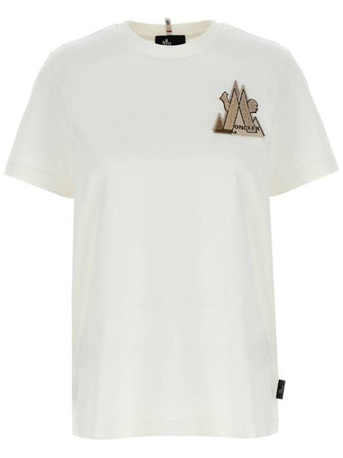 Moncler Grenoble Logo Patch T-Shirt - MONCLER - BALAAN 1