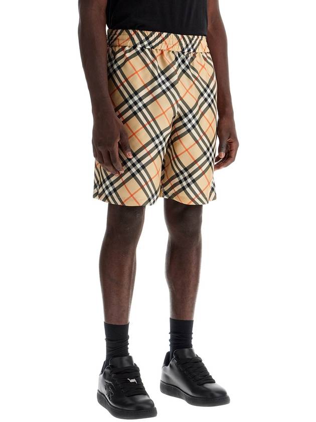 check silk shorts - BURBERRY - BALAAN 2