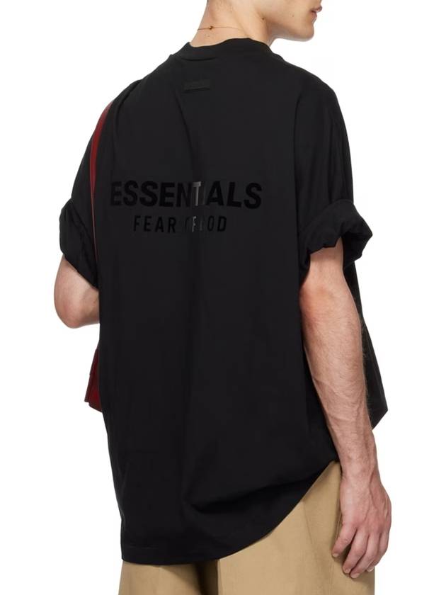 Logo V-neck short sleeve t-shirt black - FEAR OF GOD ESSENTIALS - BALAAN 2