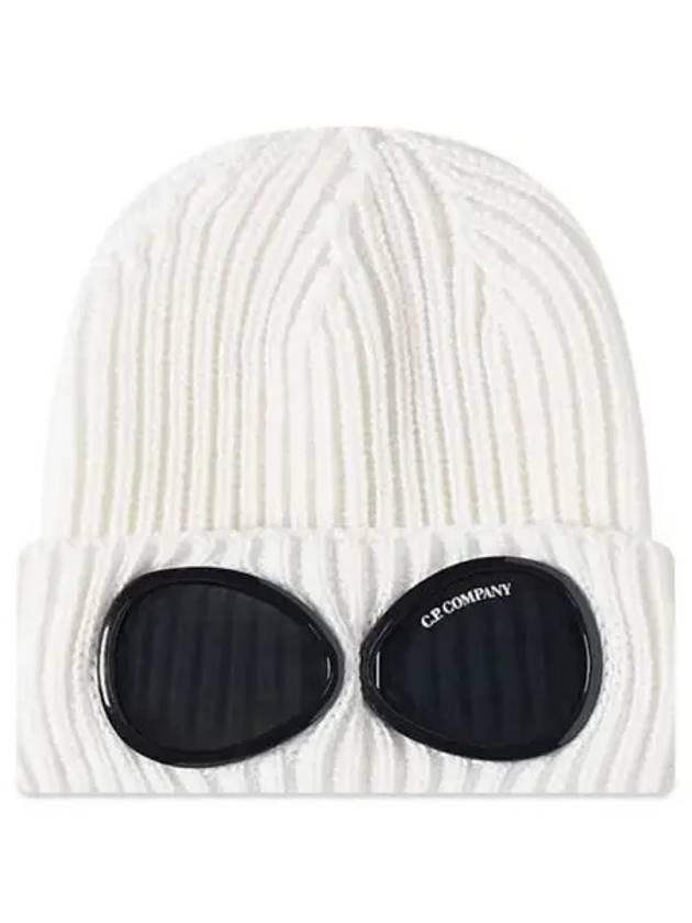 Goggles Merino Wool Beanie White - CP COMPANY - BALAAN 2