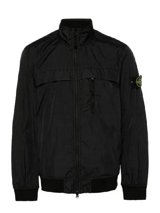 Garment Dyed Crinkle Reps R Nylon Jacket Black - STONE ISLAND - BALAAN 3