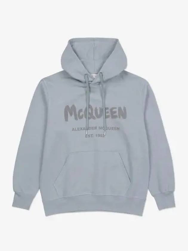 Men's Graffiti Popover Dove Grey - ALEXANDER MCQUEEN - BALAAN 2