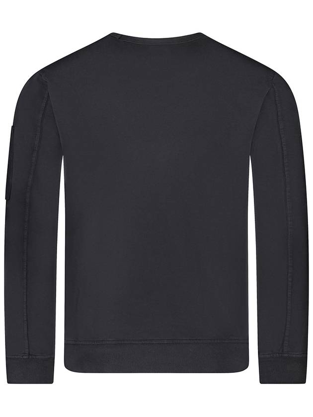 Men's Lens Wafen Light Fleece Sweatshirt Black - CP COMPANY - BALAAN 3