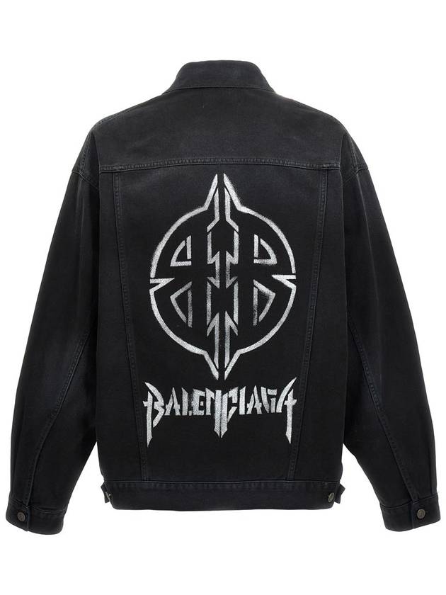 Sunbleached Denim Jacket Black - BALENCIAGA - BALAAN 3