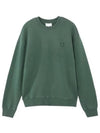 Tonal Fox Head Patch Sweatshirt Green - MAISON KITSUNE - BALAAN 2