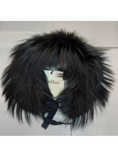 PINDARO Pindaro Fox Hood Trim Black Cube Compatible Fur Trepa Tresil Treman Compatible - S MAX MARA - BALAAN 1