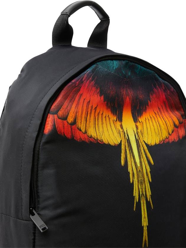 Wings Print Backpack Black - MARCELO BURLON - BALAAN 4