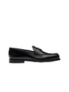 Brushed Leather Loafers Black - PRADA - BALAAN 2