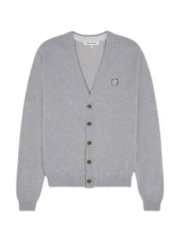 Bold Fox Head Cotton Cardigan Grey - MAISON KITSUNE - BALAAN 2