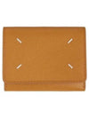 Stitch Leather Tri-Fold Half Wallet Mustard - MAISON MARGIELA - BALAAN 2