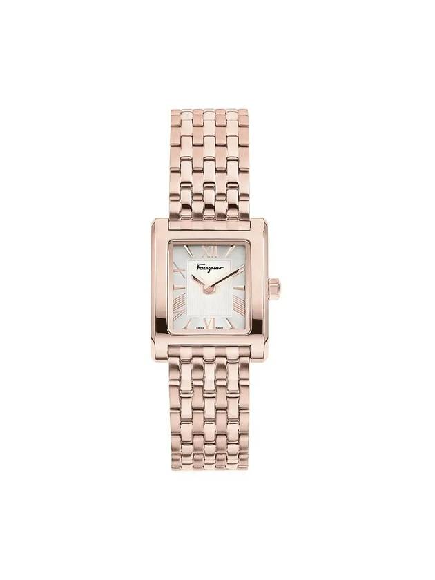 Lace Metal Watch Pink Gold - SALVATORE FERRAGAMO - BALAAN 1