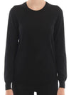 women elbow patch knit black - BURBERRY - BALAAN 3