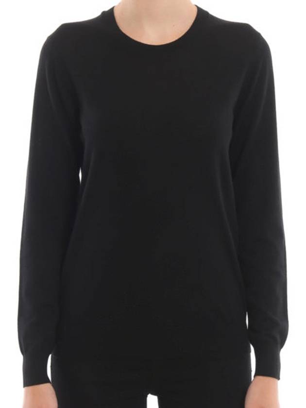 women elbow patch knit black - BURBERRY - BALAAN 3