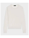 Regal Wool Crew Neck Knit Top New Ivory - THEORY - BALAAN 2