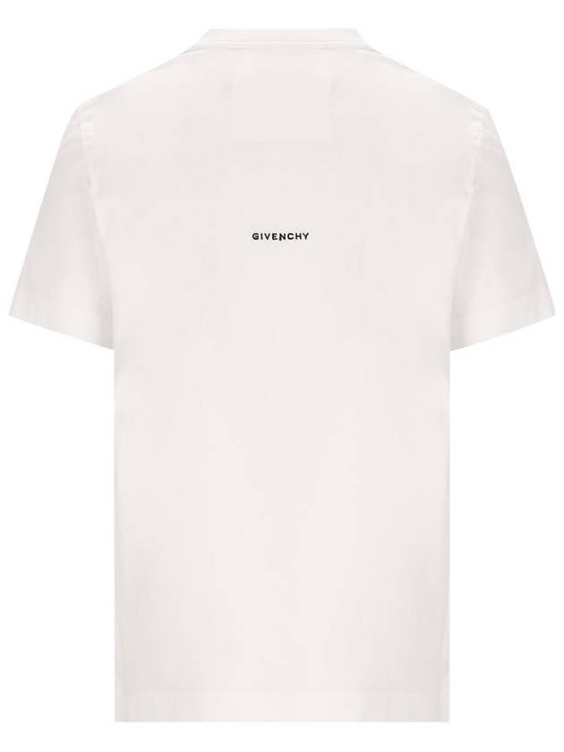 4G Logo Cotton Short Sleeve T-shirt White - GIVENCHY - BALAAN 3